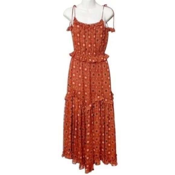 Misa Los Angeles Red Floral Maxi Dress - Picture 2 of 6